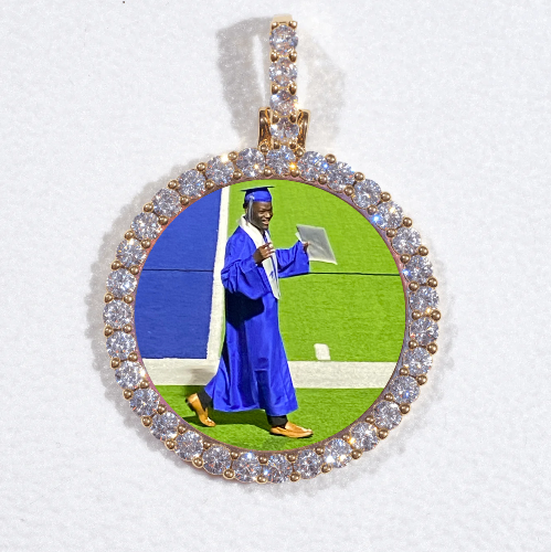 3D CIRCLE CUSTOM PICTURE PENDANT SMALL SIZE