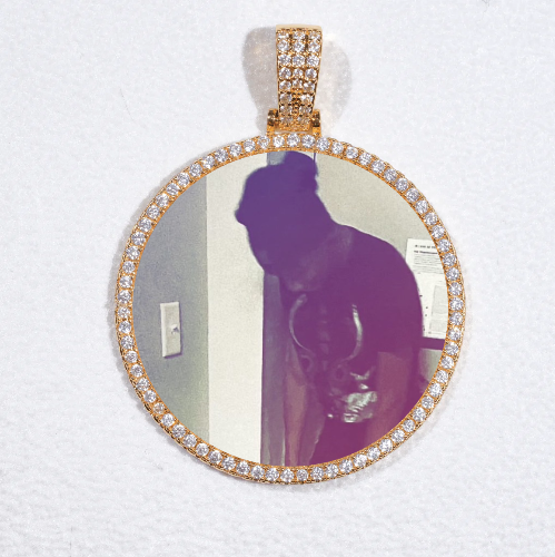 MEDIUM 3D CIRCLE CUSTOM PICTURE PENDANT