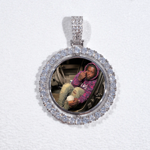 3D Spinning 2-Faced Custom Picture Pendant