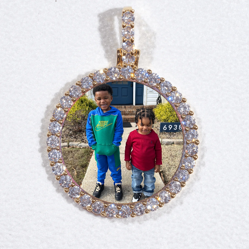 3D CIRCLE CUSTOM PICTURE PENDANT SMALL SIZE