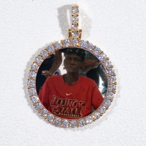 3D CIRCLE CUSTOM PICTURE PENDANT SMALL SIZE