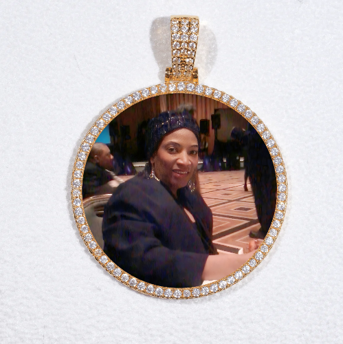 MEDIUM 3D CIRCLE CUSTOM PICTURE PENDANT