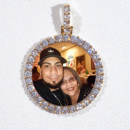 3D CIRCLE CUSTOM PICTURE PENDANT SMALL SIZE