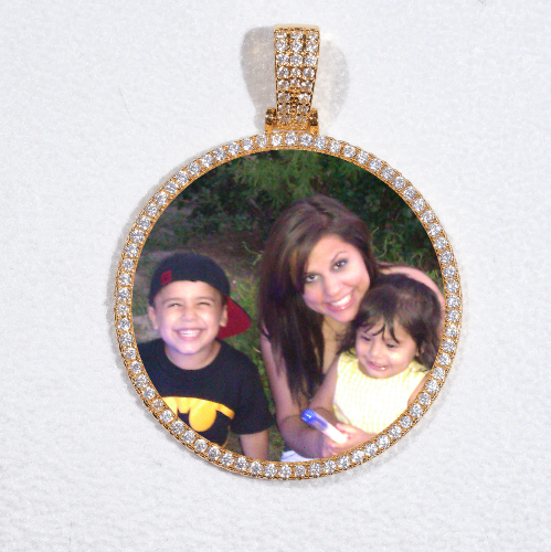 MEDIUM 3D CIRCLE CUSTOM PICTURE PENDANT
