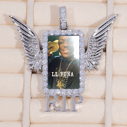 RIP WING 3D CUSTOM PICTURE PENDANT