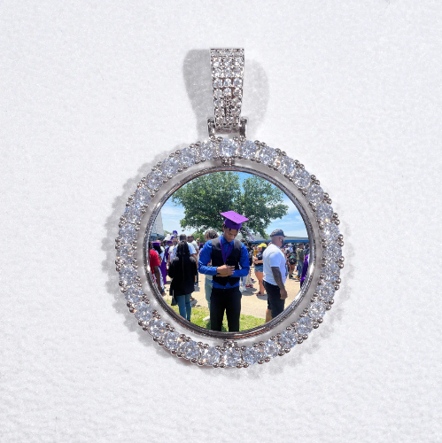 3D Spinning 2-Faced Custom Picture Pendant