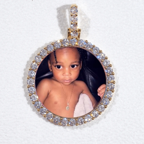 3D CIRCLE CUSTOM PICTURE PENDANT SMALL SIZE