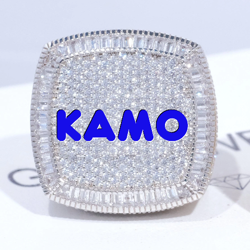 CUSTOM LETTER 3D ICED RING
