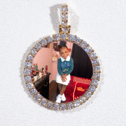 3D CIRCLE CUSTOM PICTURE PENDANT SMALL SIZE