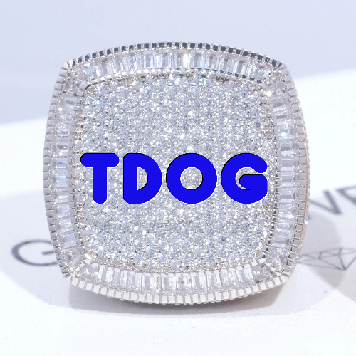 CUSTOM LETTER 3D ICED RING