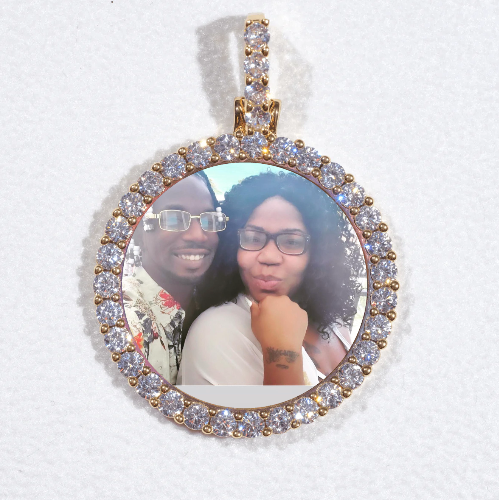 3D CIRCLE CUSTOM PICTURE PENDANT SMALL SIZE