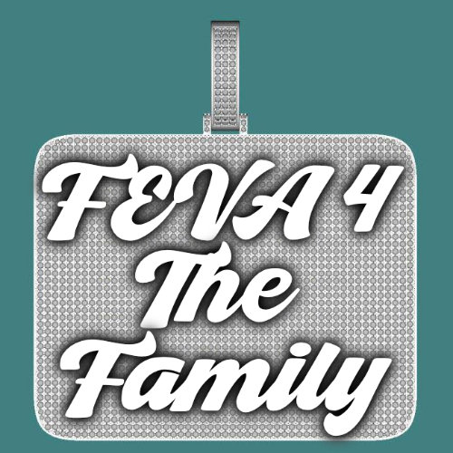 CUSTOM LETTER NECKLACE 3D BIG SQUARE