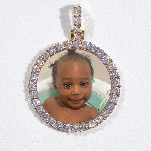 3D CIRCLE CUSTOM PICTURE PENDANT SMALL SIZE