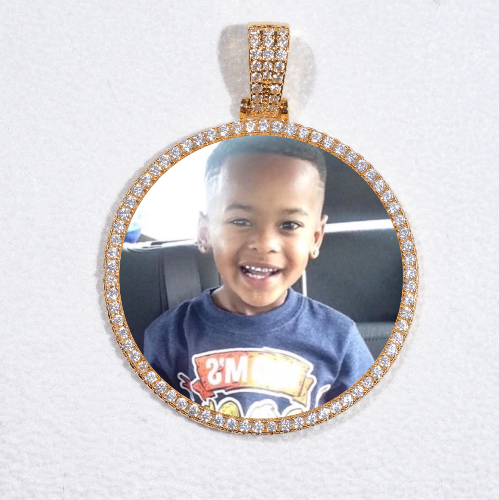 MEDIUM 3D CIRCLE CUSTOM PICTURE PENDANT