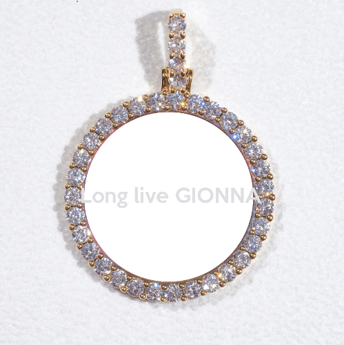 3D CIRCLE CUSTOM PICTURE PENDANT SMALL SIZE