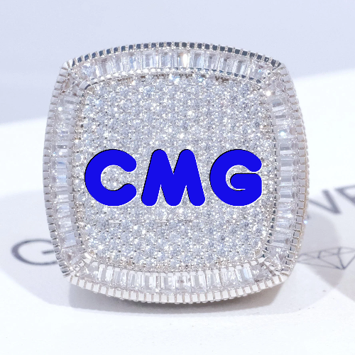 CUSTOM LETTER 3D ICED RING