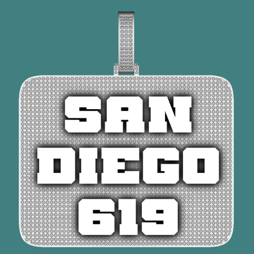 CUSTOM LETTER NECKLACE 3D BIG SQUARE