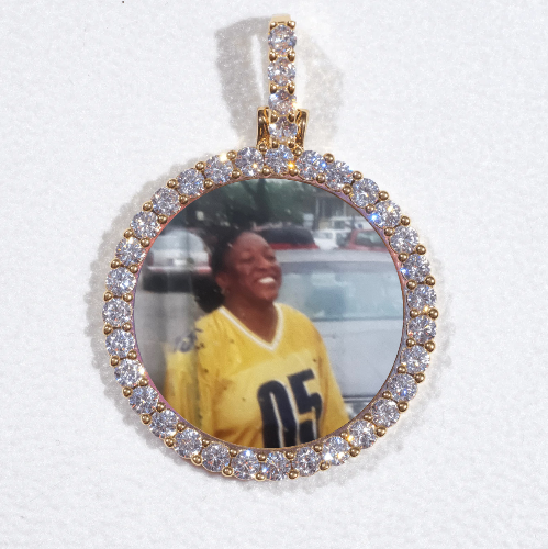 3D CIRCLE CUSTOM PICTURE PENDANT SMALL SIZE