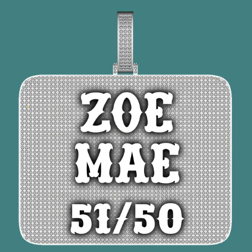 CUSTOM LETTER NECKLACE 3D BIG SQUARE