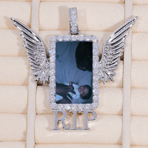 RIP WING 3D CUSTOM PICTURE PENDANT