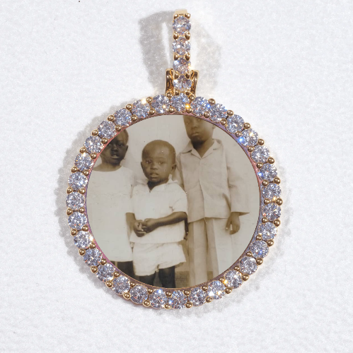 3D CIRCLE CUSTOM PICTURE PENDANT SMALL SIZE