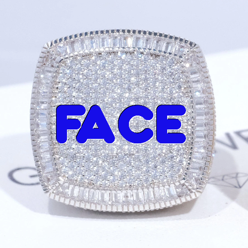 CUSTOM LETTER 3D ICED RING