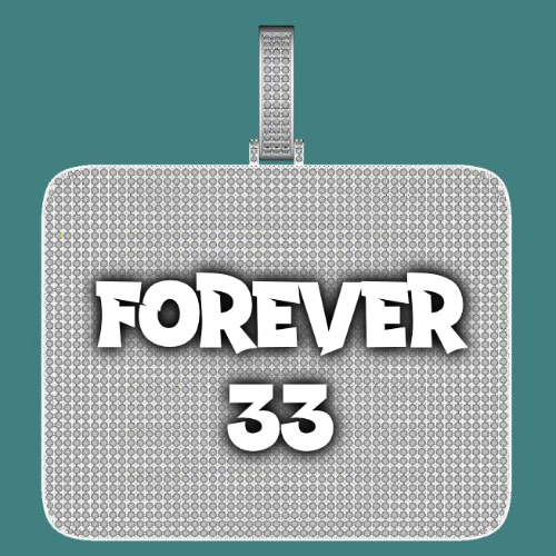 CUSTOM LETTER NECKLACE 3D BIG SQUARE
