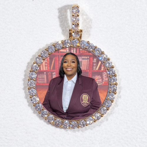 3D CIRCLE CUSTOM PICTURE PENDANT SMALL SIZE
