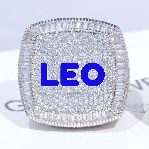 CUSTOM LETTER 3D ICED RING