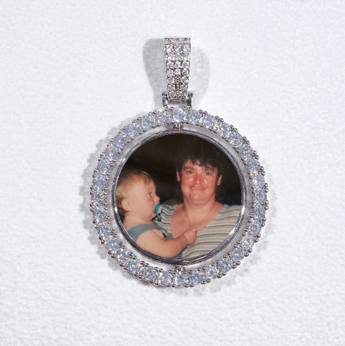3D Spinning 2-Faced Custom Picture Pendant