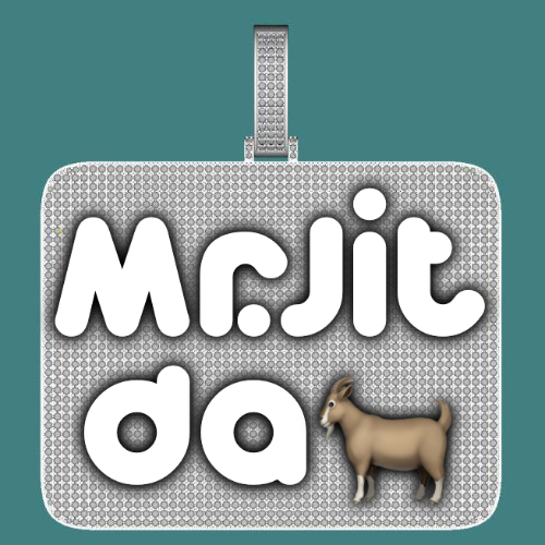 CUSTOM LETTER NECKLACE 3D BIG SQUARE