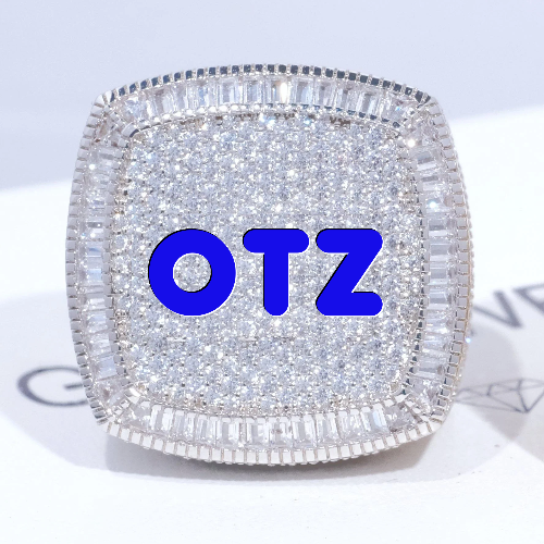 CUSTOM LETTER 3D ICED RING