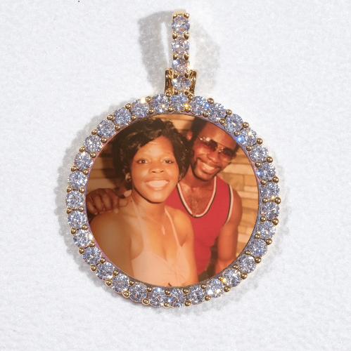 3D CIRCLE CUSTOM PICTURE PENDANT SMALL SIZE