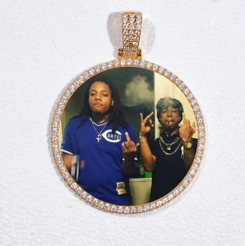MEDIUM 3D CIRCLE CUSTOM PICTURE PENDANT