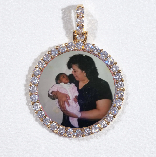 3D CIRCLE CUSTOM PICTURE PENDANT SMALL SIZE