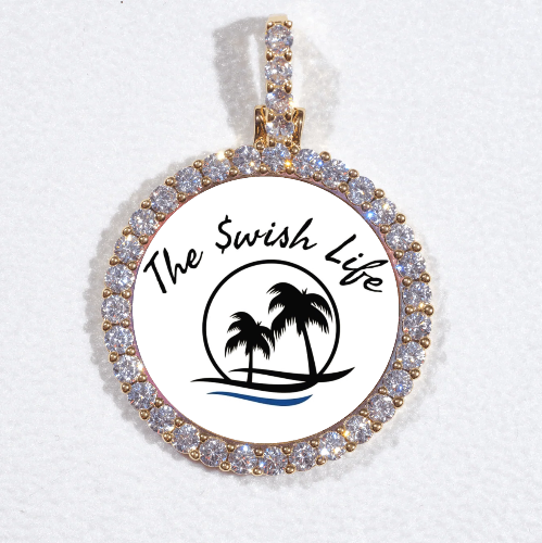 3D CIRCLE CUSTOM PICTURE PENDANT SMALL SIZE