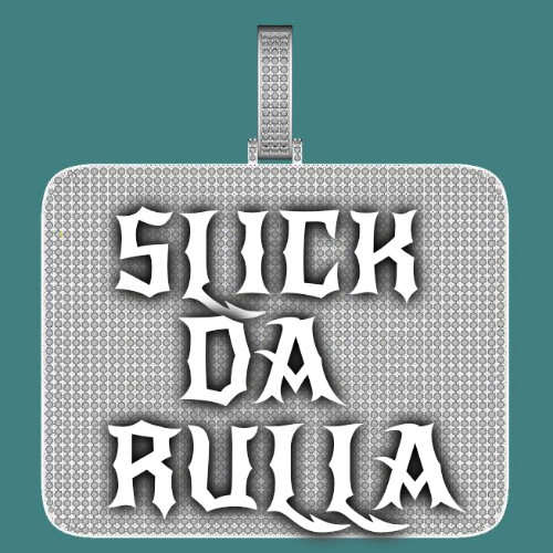 CUSTOM LETTER NECKLACE 3D BIG SQUARE