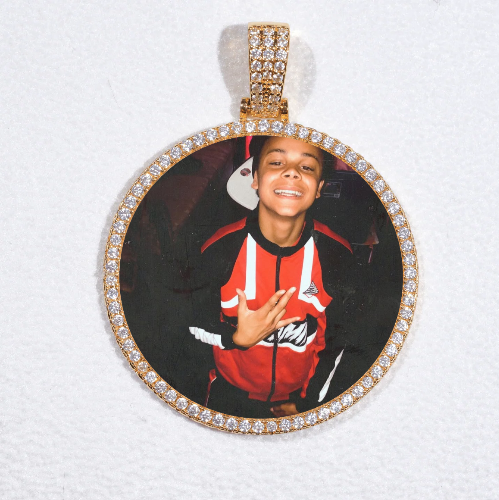 MEDIUM 3D CIRCLE CUSTOM PICTURE PENDANT