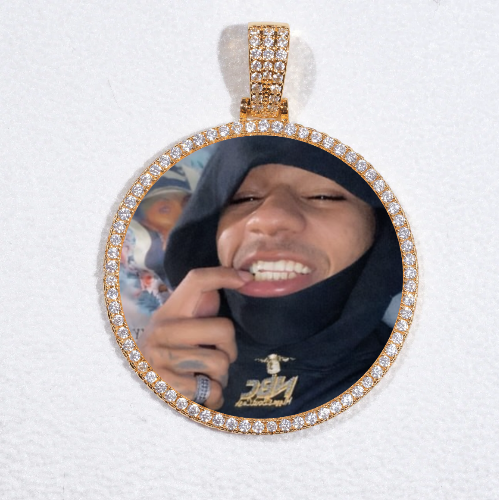 MEDIUM 3D CIRCLE CUSTOM PICTURE PENDANT