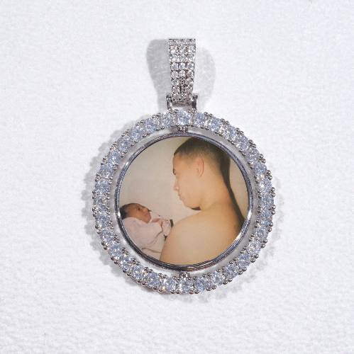 3D Spinning 2-Faced Custom Picture Pendant