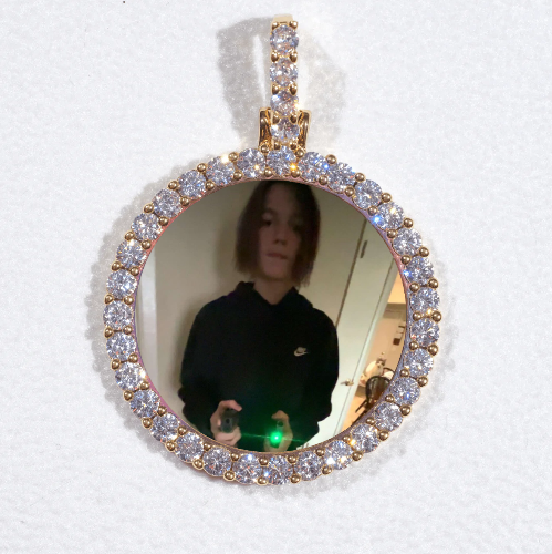 3D CIRCLE CUSTOM PICTURE PENDANT SMALL SIZE