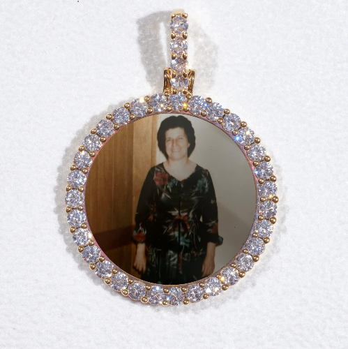 3D CIRCLE CUSTOM PICTURE PENDANT SMALL SIZE