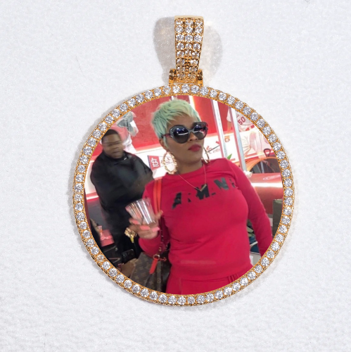 MEDIUM 3D CIRCLE CUSTOM PICTURE PENDANT