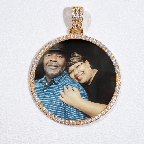 MEDIUM 3D CIRCLE CUSTOM PICTURE PENDANT