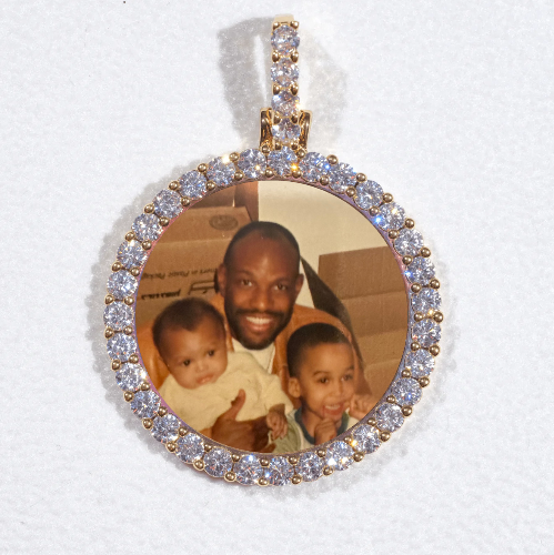 3D CIRCLE CUSTOM PICTURE PENDANT SMALL SIZE