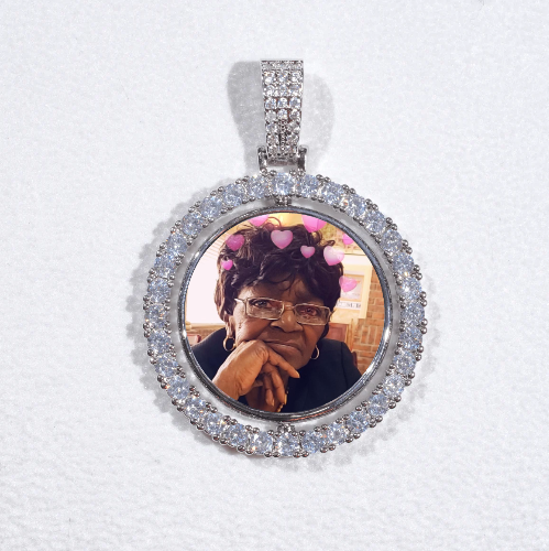 3D Spinning 2-Faced Custom Picture Pendant