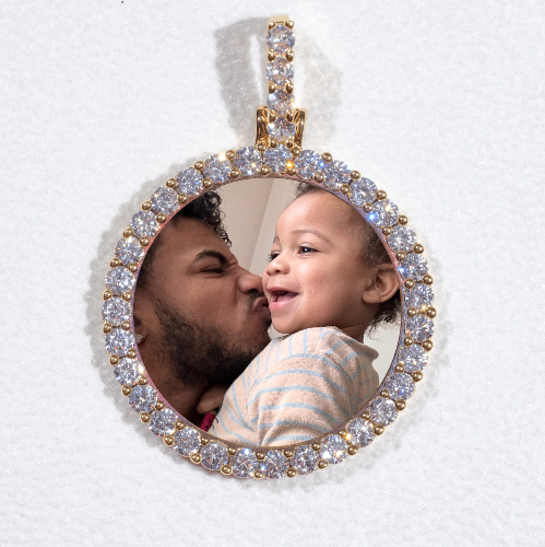 3D CIRCLE CUSTOM PICTURE PENDANT SMALL SIZE