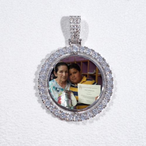 3D Spinning 2-Faced Custom Picture Pendant