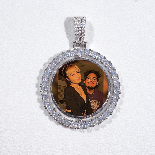 3D Spinning 2-Faced Custom Picture Pendant