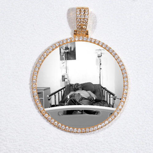 MEDIUM 3D CIRCLE CUSTOM PICTURE PENDANT